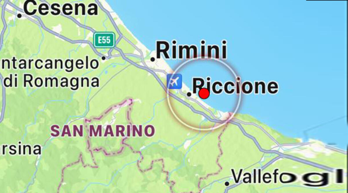 Terremoto di magnitudo 3.5 al largo di Riccione: nessun danno rilevato - Tante le segnalazioni arrivate da tutta la provincia