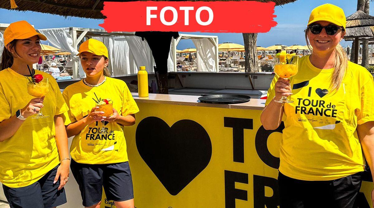 I Love Tour de France: i bagnini di Rimini omaggiano la gara ciclistica -