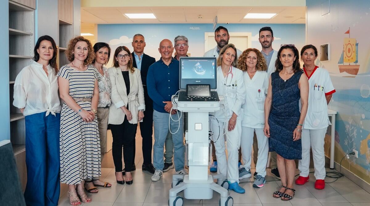 Nuovo ecocardiografo per piccoli pazienti dell' Ospedale Infermi: la generosa donazione - Il reparto di Oncoematologia e la donazione