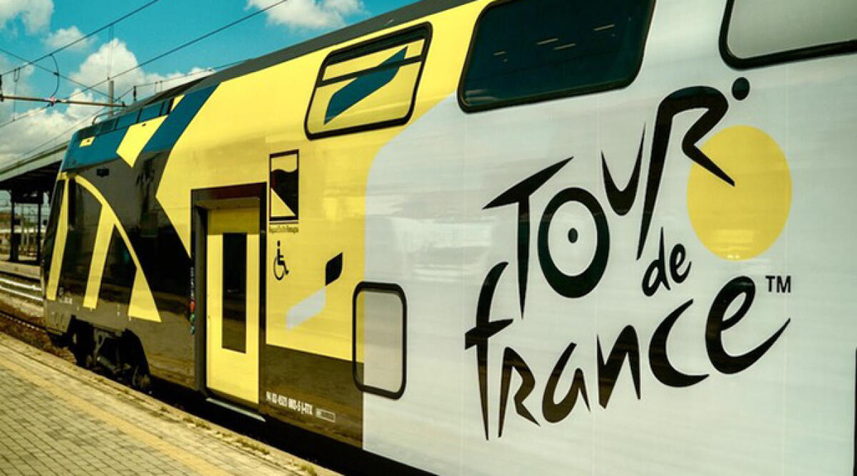 Arriva il treno Rock 'maglia gialla' in attesa del Tour - Realizzato da Trenitalia Tper viaggerà fino al 21 luglio