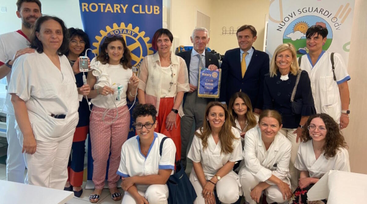 L’associazione Nuovi Sguardi e Rotary Club Rimini sostengono la Neuropsichiatria dell’Ospedale - Donazione Nuovi Sguardi e Rotary Club Rimini