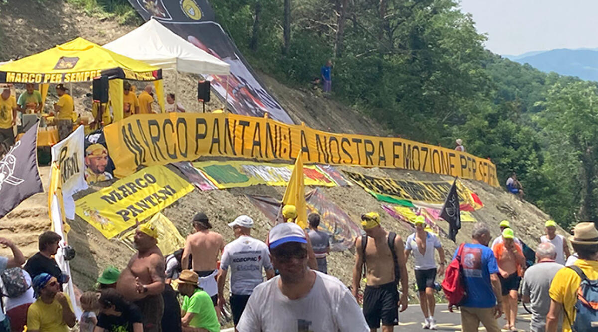 Dalla Nove Colli al Tour: il Barbotto diventa scenario del ciclismo italiano - Tifosi e il “Club Magico Pantani”