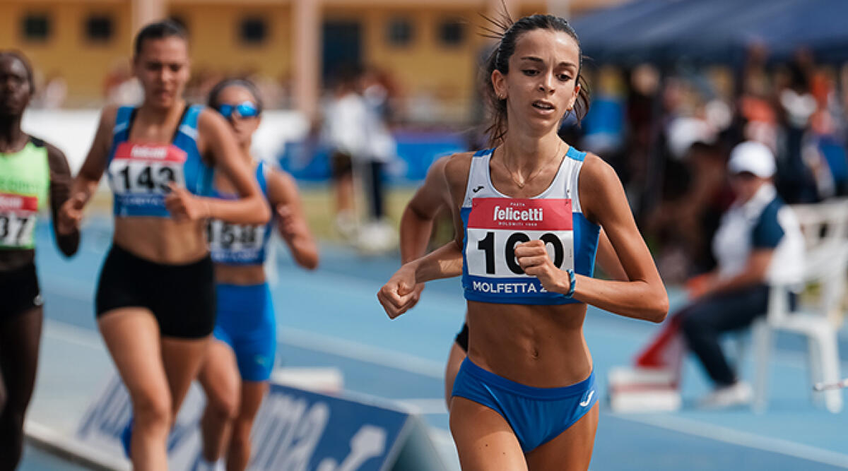 La 17enne riminese Viola Morrone convocata in nazionale per i Campionati Europei di atletica - Viola Morrone a Molfetta. Foto: Francesca Grana/Fidal