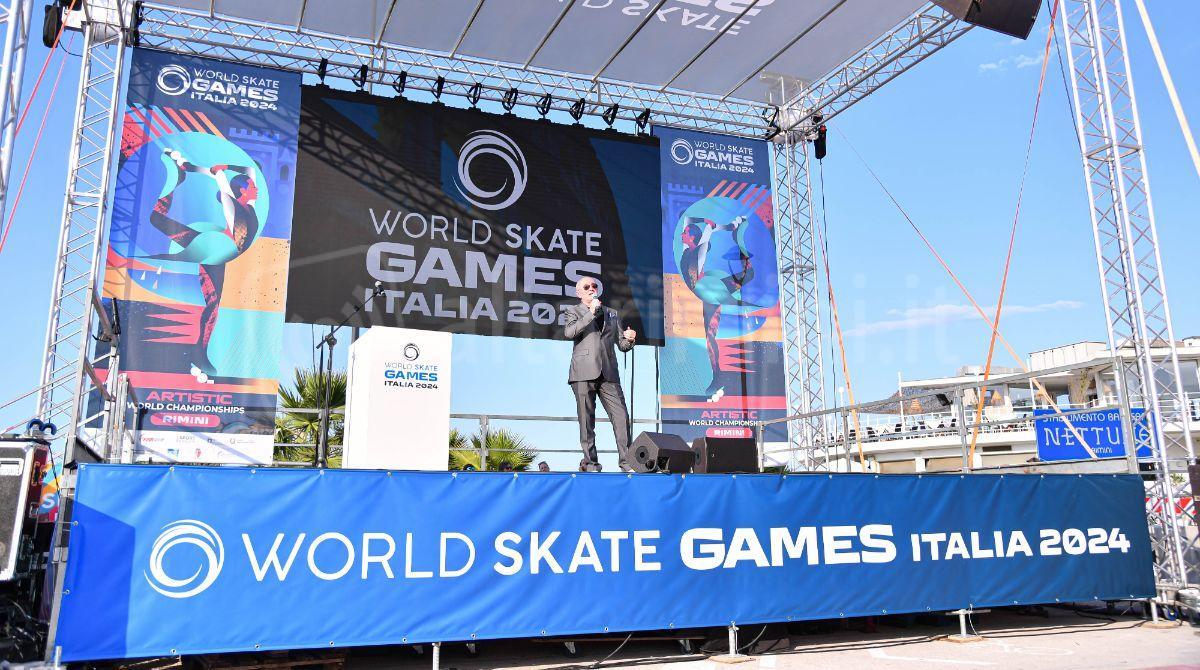 Pattinaggio artistico, i Mondiali a Rimini a settembre - Un momento della presentazione