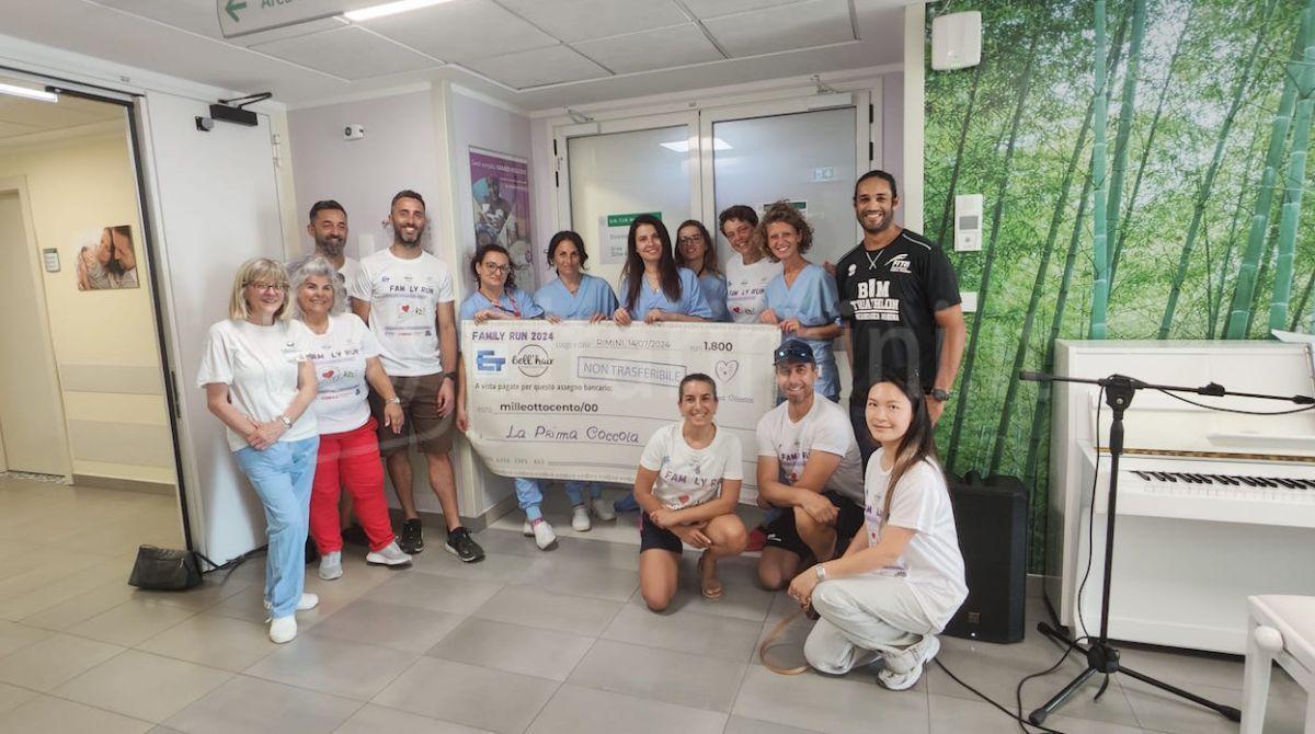 "Family run" dona 1.800 euro alla Terapia Intensiva Neonatale di Rimini -