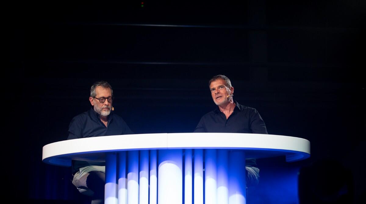 Corrado Formigli e Stefano Massini a Sogliano con "Titanic", lo spettacolo sull'emergenza climatica - Massini e Formigli