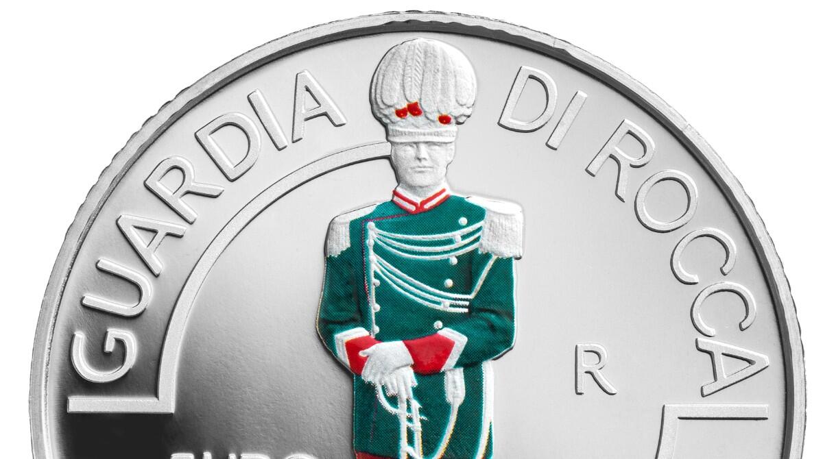 San Marino celebra la Guardia di Rocca con monete da 10 euro in argento proof - Moneta Guardia di Rocca