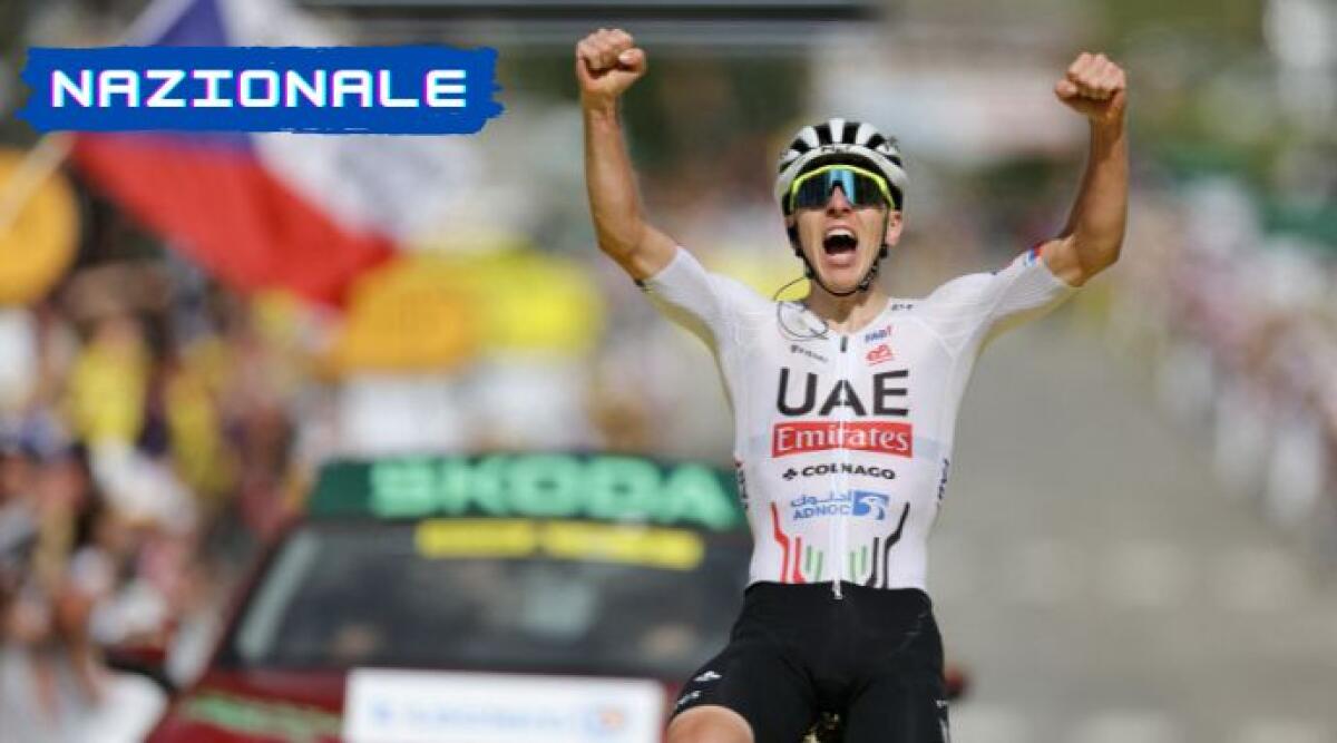Pogacar vince la quarta tappa del Tour e torna in maglia gialla. Il bel gesto verso un piccolo fan - FOTO MEDIASET