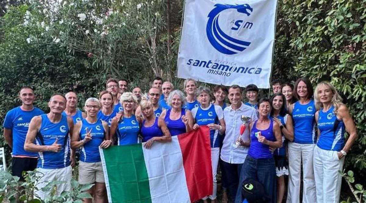 Atletica Santamonica è campione d'Italia Master -