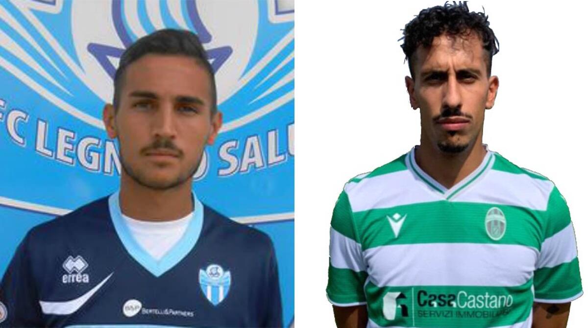 Due colpi per il San Marino: arrivano l'ex Rimini Luca Rivi e il difensore Lomolino - Da sinistra Luca Rivi e Matteo Lomolino