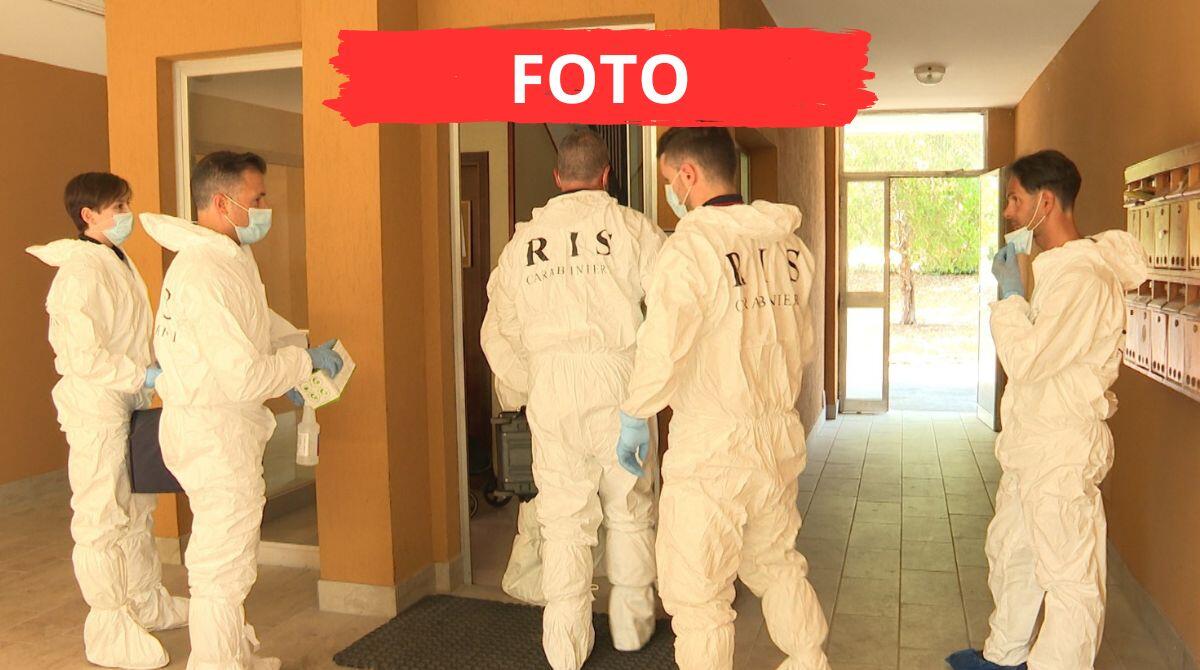 Femminicidio Vezzosi, i Ris di Parma nell'appartamento di via Terranova - Ris di Parma in via Terranova 8 a Santarcangelo di Romagna