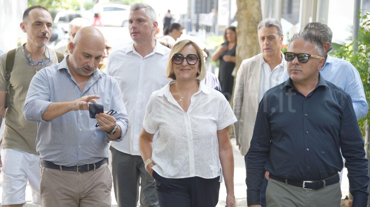 Il Questore di Rimini in visita a Miramare: incontro con albergatori e cittadini - Questore Olimpia Abbate incontro albergatori Miramare. © Manuel Migliorini / Adriapress.