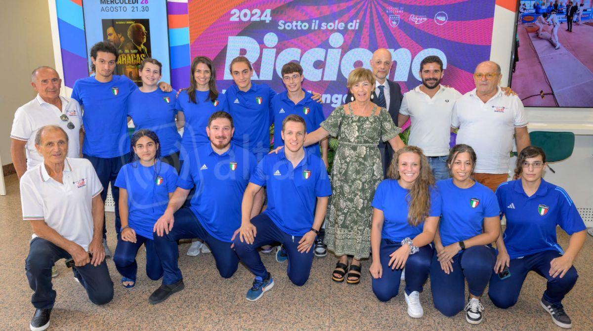 Nazionale di Judo in visita al Comune di Riccione - 