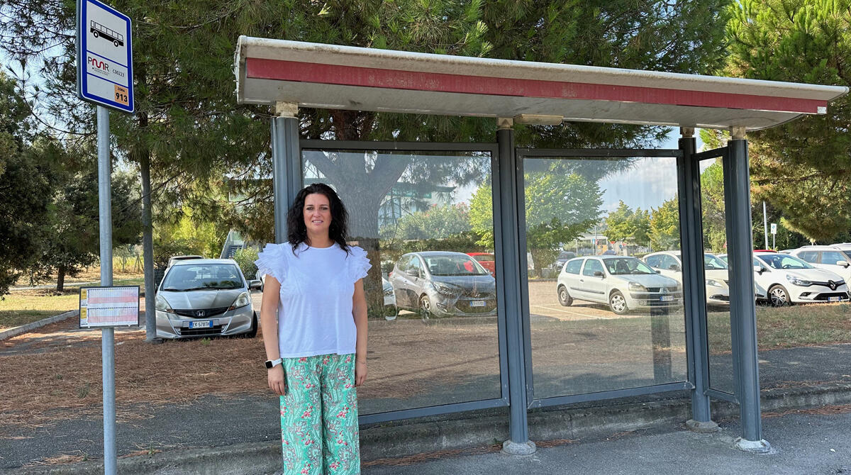 Coriano: partiti interventi di sostituzione delle pensiline per gli autobus - L'assessore Pecci