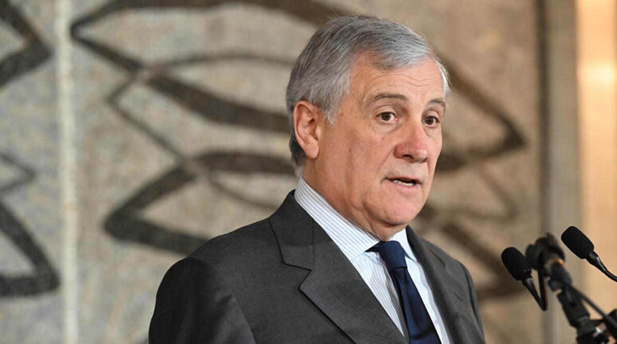 Tajani atteso al Meeting: "Italia, mai dichiarato guerra alla Russia" - Il ministro Tajani, foto Ansa