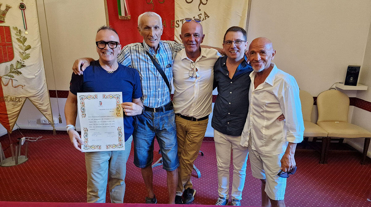 Loris e Maurizio, 40 anni dopo l'oro olimpico e il mondiale. Rimini premia i fratelli Stecca - Fratelli Stecca premiati dal Comune