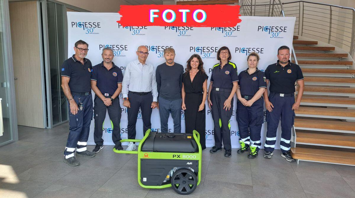 Donazione alla protezione civile Valconca: un generatore di corrente per emergenze -