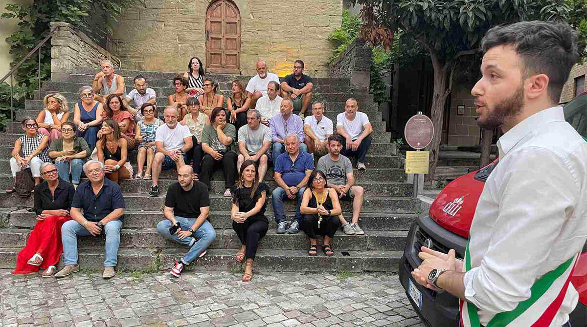 NovaAttiva, un nuovo inizio per il commercio di Novafeltria - Lorenzo Cantori durante il suo intervento