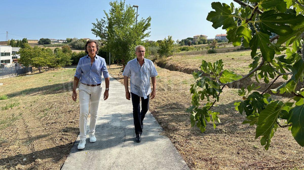 Via Gagarin a Coriano, conclusi i lavori di riqualificazione del camminamento -