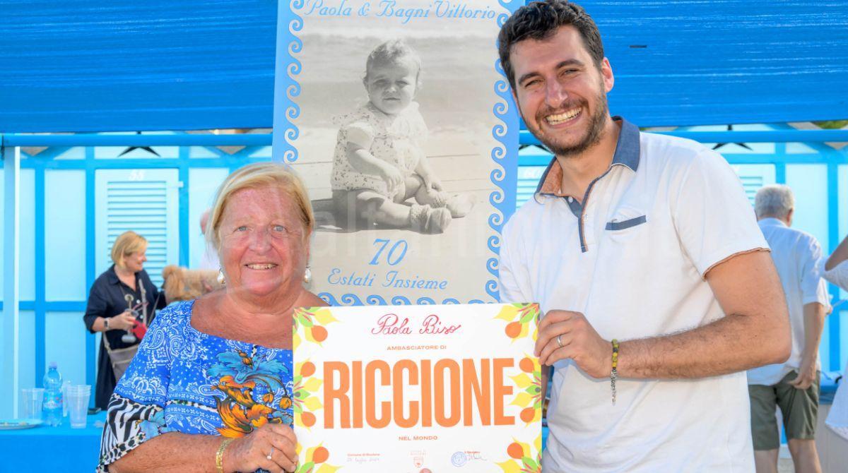 Le vacanze a Riccione fin dai primi mesi: da 70 estati Paola fedele alla Perla Verde - 