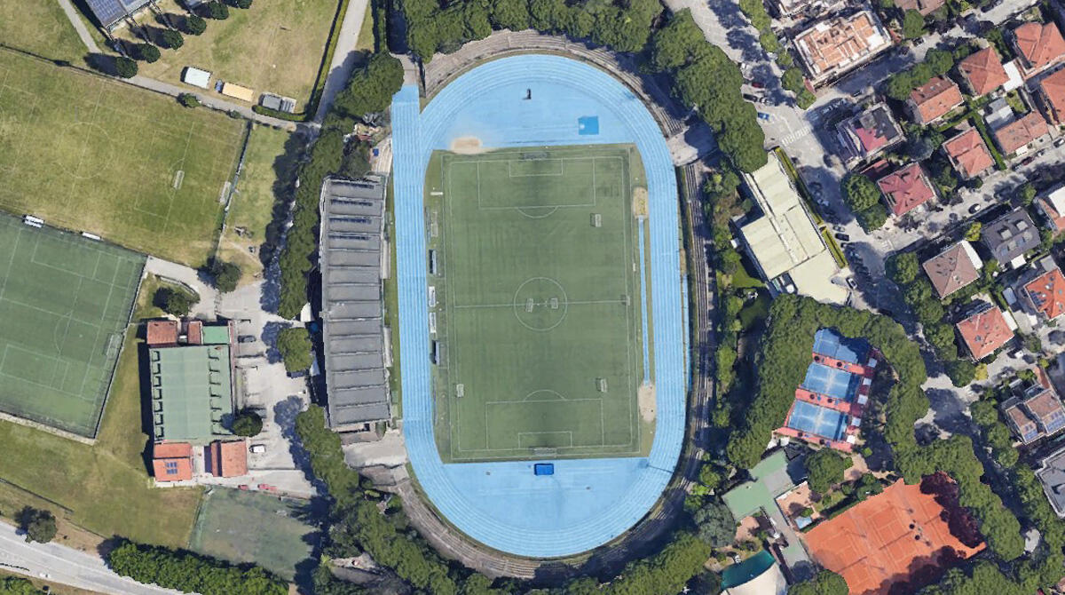 Il Riccione Calcio 1926 si aggiudica la gestione dello stadio Nicoletti - Veduta dall'alto dello stadio Nicoletti di Riccione