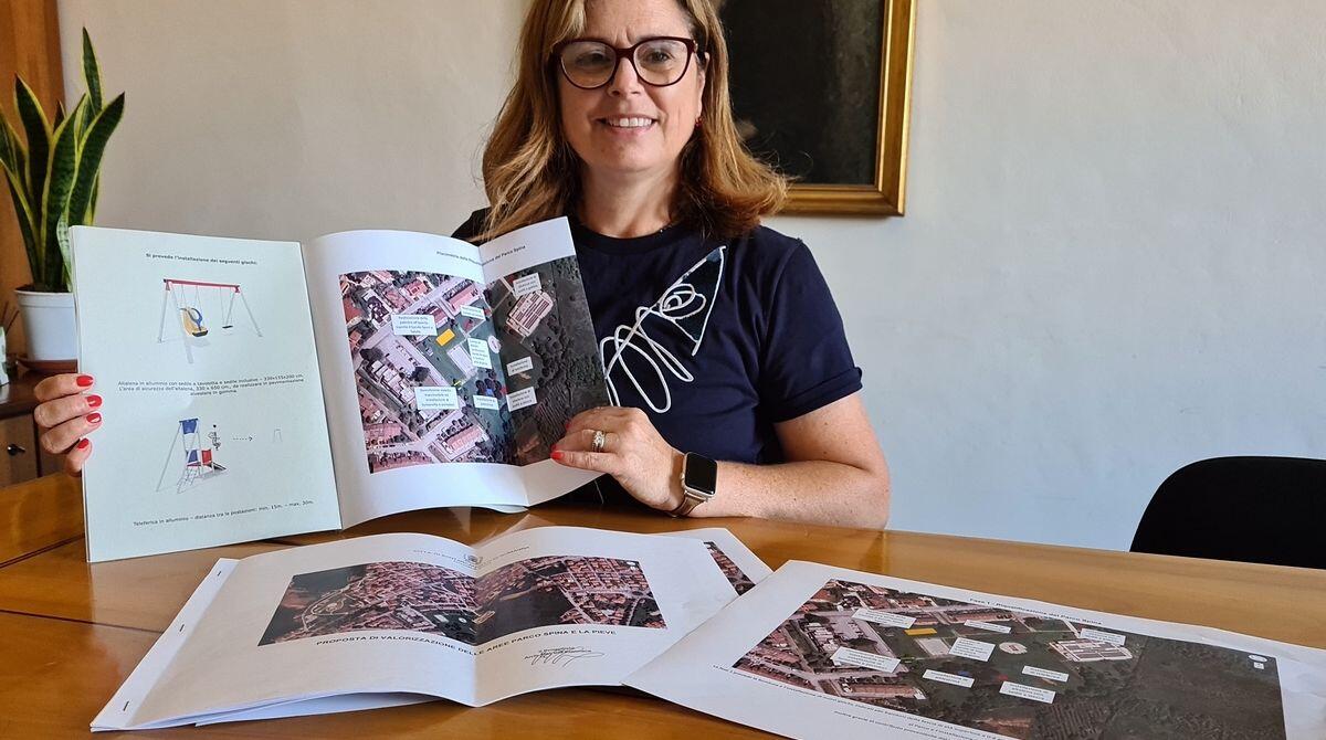 Parco Spina di Santarcangelo messo a nuovo: parte fase 1 del progetto - La vice sindaca Mussoni