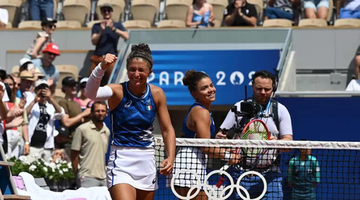 Oro Olimpico: trionfo storico di Sara Errani e Jasmine Paolini nel doppio femminile - Foto Ansa
