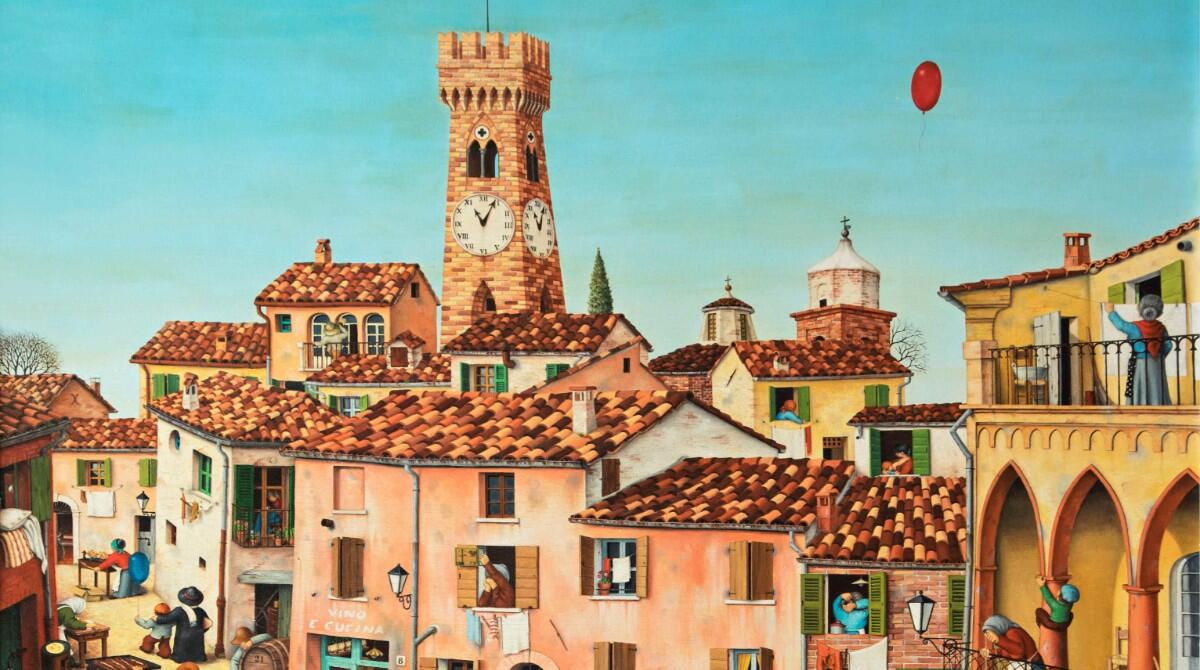 Pino Boschetti. Dipingere in dialetto: la mostra dell'artista che ha catturato l'essenza della Romagna - Fiera di San Martino