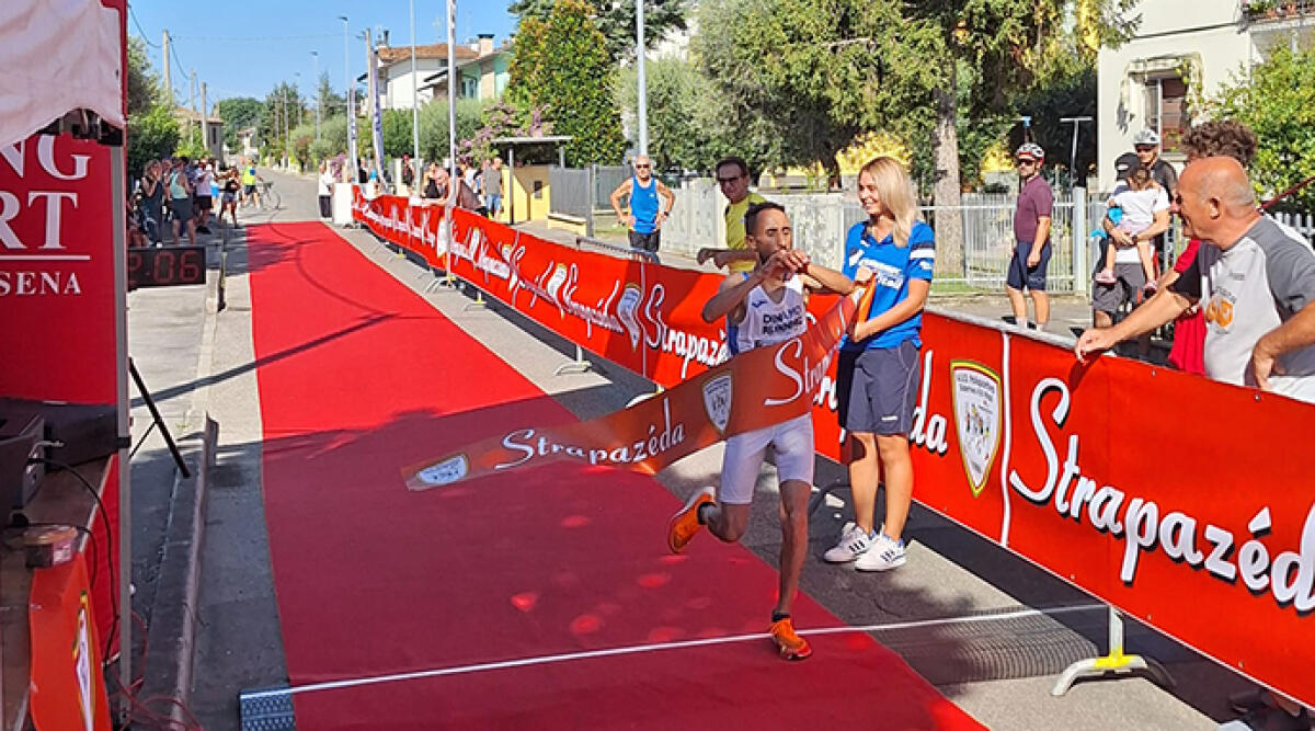 Grande successo per la 39ª Strapazeda: Rachid Berhamdane e Martina Facciani sul gradino più alto - Arrivo Berhamdane