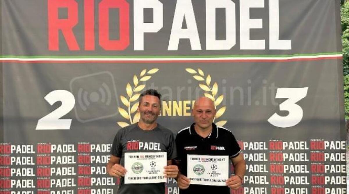 RioPadel, Giulio Gessaroli e Andrea Vagnini 'conquistano' la Champions - Giulio Gessaroli e Andrea Vagnini