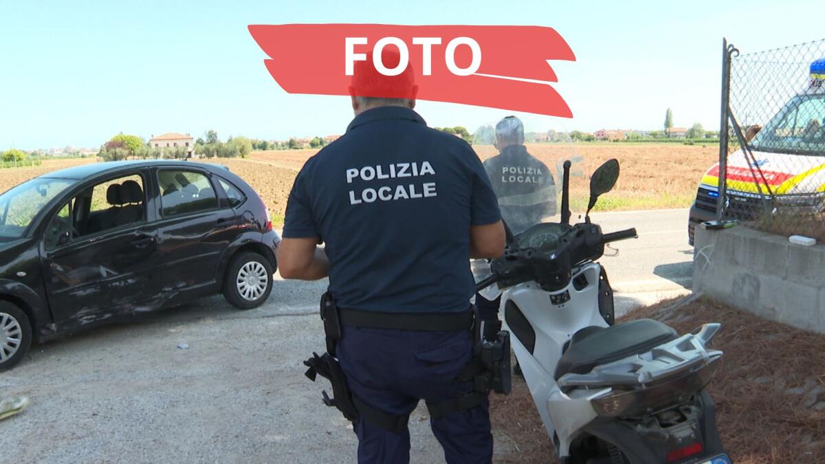Incidente a Rimini: grave un 19enne in sella a uno scooter - Il luogo dell'incidente