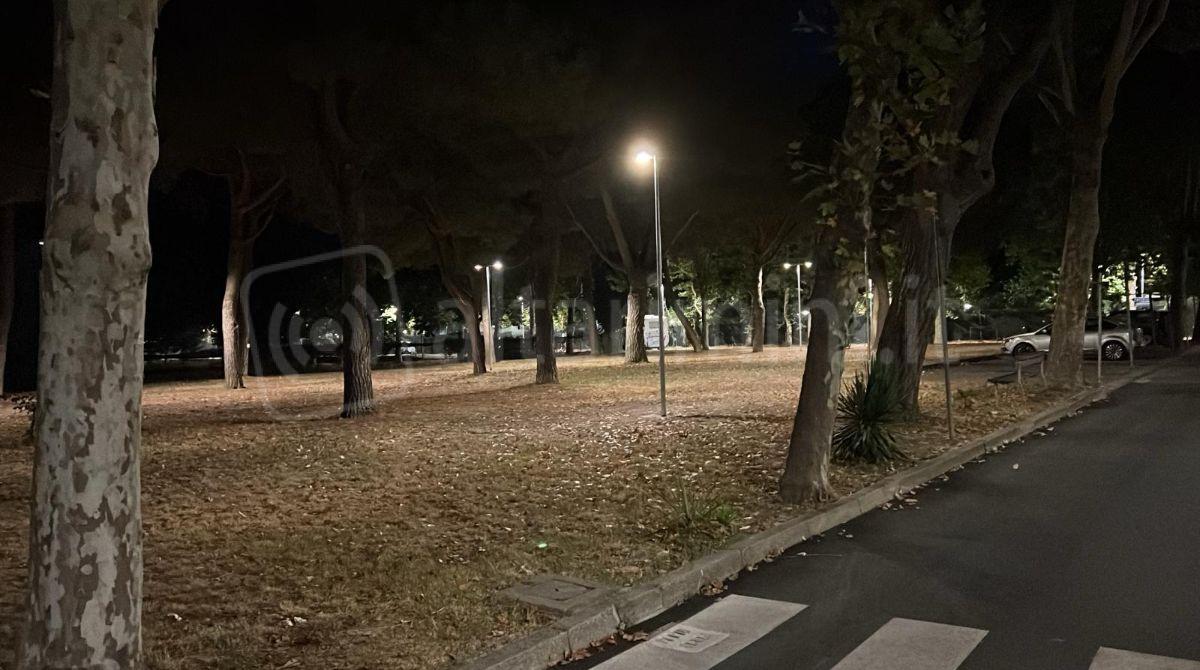 Nuova luce per il parco "Duccio Agostino" alle Fontanelle di Riccione -