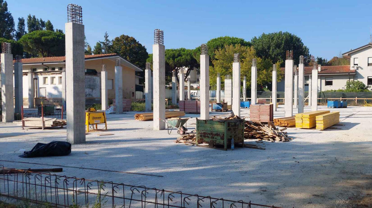 Dopo Ferragosto ripartono i cantieri di Rimini per le grandi opere: il punto - Il cantiere dell'asilo Peter Pan