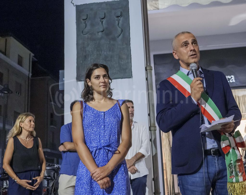 Rimini; 15/08/2024: Comune RN, Ufficio Stampa, presentazione del monumento ai III Martiri, 80esimo anniversario©Riccardo Gallini /GRPhoto