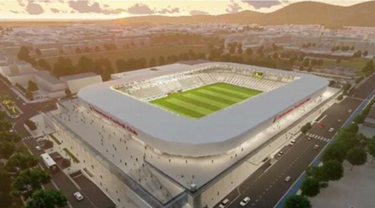 Rimini per lo sport: avanzano i cantieri degli impianti. A breve si decide sullo Stadio Neri - Rendering Stadio Romeo Neri