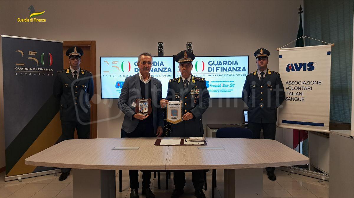 Accordo tra Avis e Finanza Rimini per divulgare la cultura della donazione - 