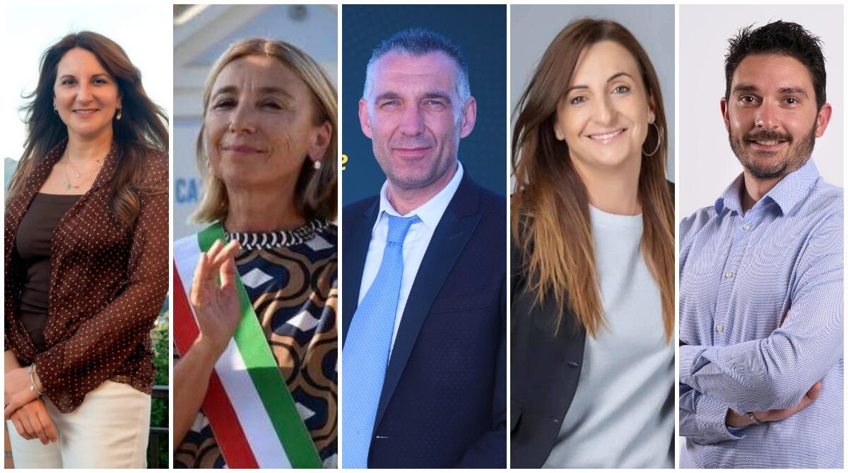 Nuovo Consiglio Provinciale: centro-sinistra mantiene 7 consiglieri. Gli eletti - da sn i neoeletti: Borghesi, Foronchi, Bindi, Pontis, Campisi