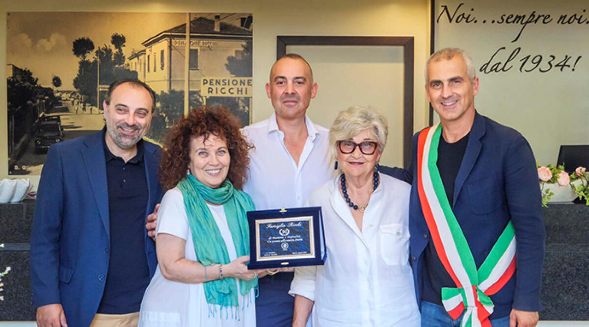 Novant'anni di hotel Ricci. Celebrato l’anniversario dello storico albergo riminese - La struttura ricettiva ha aperto i battenti a San Giuliano Mare nel 1934