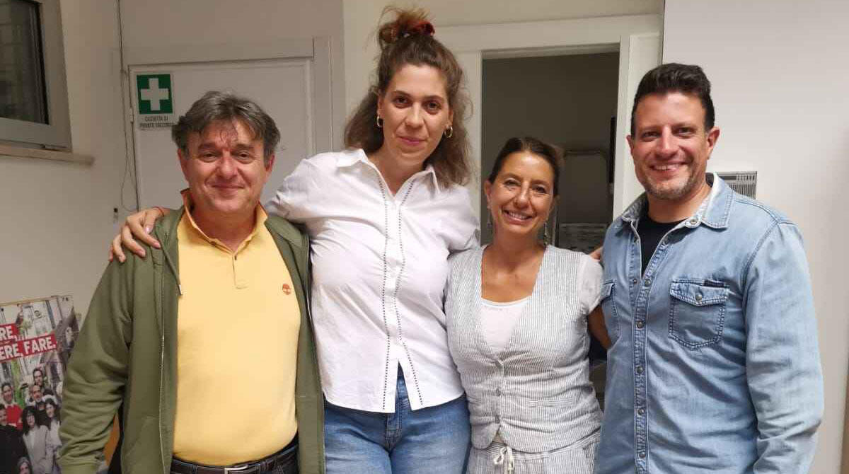 Santarcangelo, Pd vota nuova segretaria del Circolo del Centro: ecco chi è stata eletta - Da sinistra: Massimo Raggini, Giulia Giacomini, Paola Donini e Filippo Sacchetti
