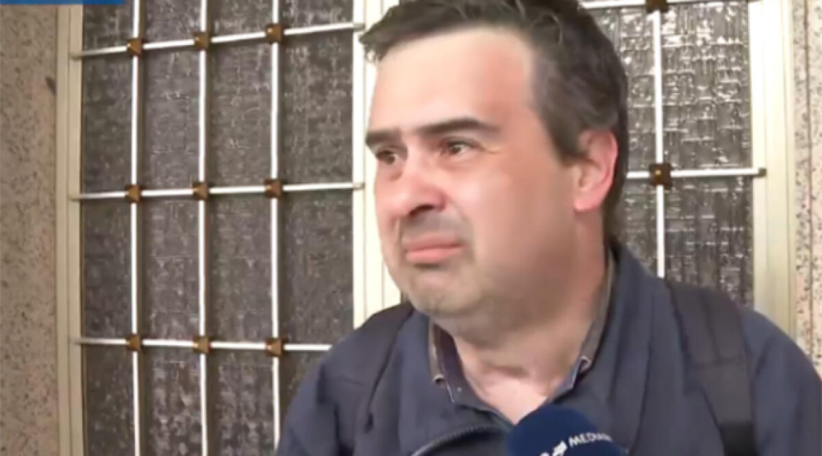 Confessa in diretta TV l'omicidio a Modena della madre anziana - Lorenzo Carbone, un fermo immagine dalla trasmissione tv 'Pomeriggio 5'