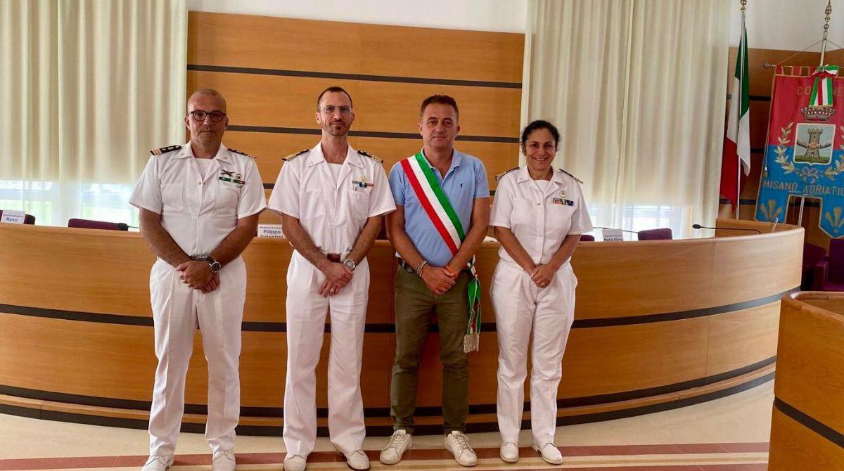 Nuovo comandante Capitaneria di Porto in visita al sindaco di Misano -