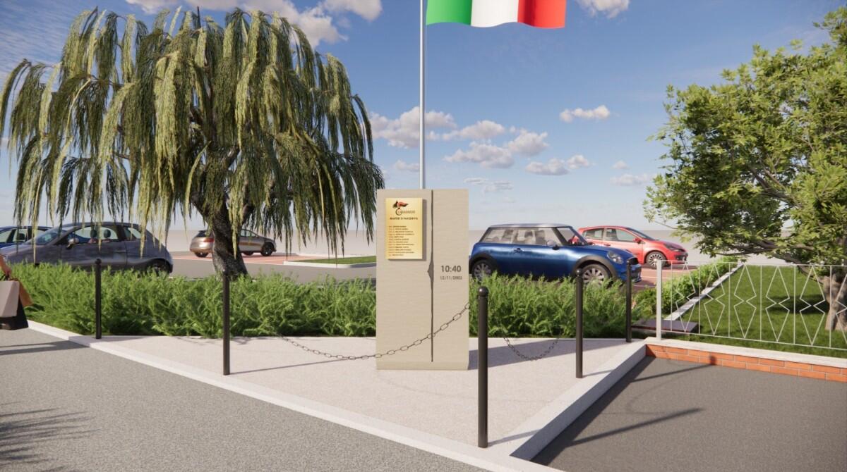 Monumento Nassirya: l'inaugurazione a San Clemente in ricordo delle vittime - Riproduzione del monumento