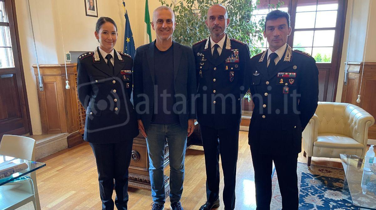 Il benvenuto del Sindaco al Capitano Soldano, prima donna al comando dei Carabinieri di Rimini - 