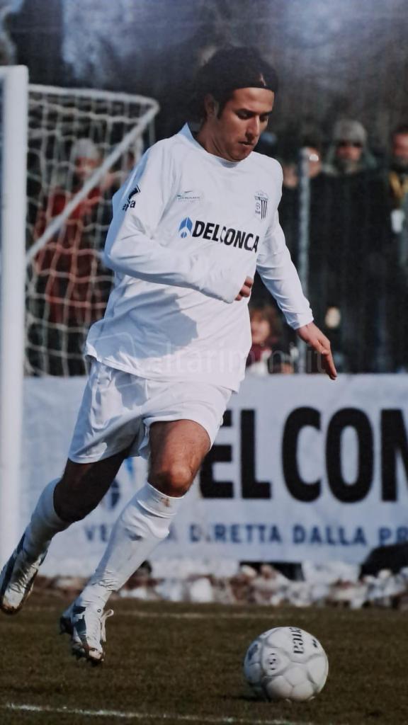 Baldinini con la maglia del Del Conca