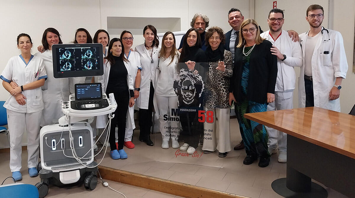 La Fondazione Simoncelli dona un ecografo di ultima generazione all'ospedale Ceccarini - La donazione all'Ospedale Ceccarini di Riccione