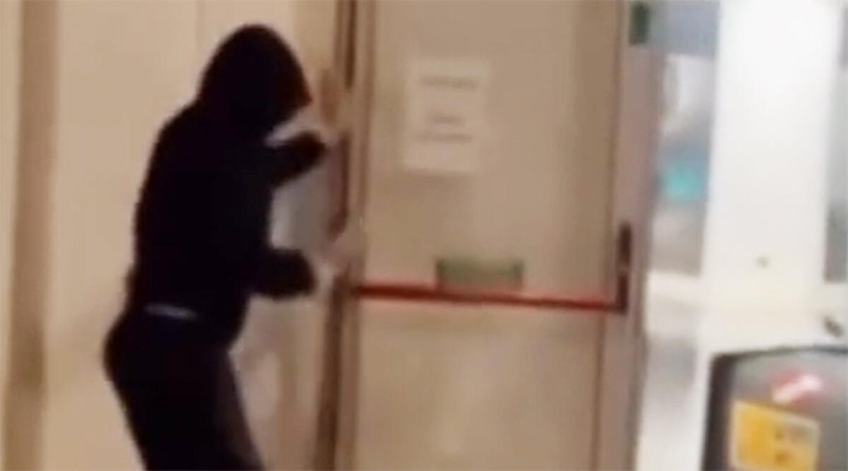 Raid vandalico all'Outlet: cinque minorenni indagati - Un fermoimmagine del raid  al “Fashion Outlet” nella zona dell’Iper Rubicone