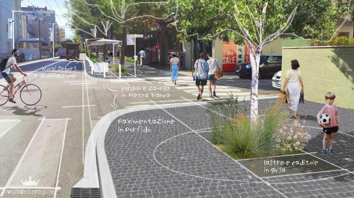 Conto alla rovescia per il nuovo viale Regina Elena: dal 25 novembre apre il cantiere - Rendering