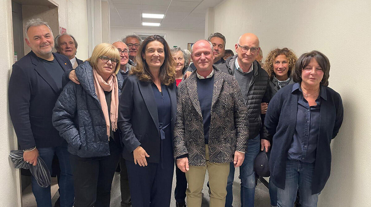 Valmarecchia, la candidata del centrodestra Elena Ugolini in visita all'Ospedale di Novafeltria - Elena Ugolini a Novafeltria