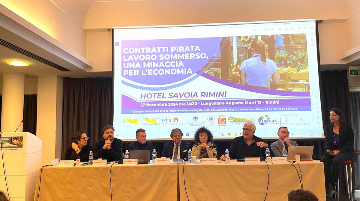 Contratti pirata e lavoro sommerso: a Rimini il convegno per difendere legalità ed economia - 