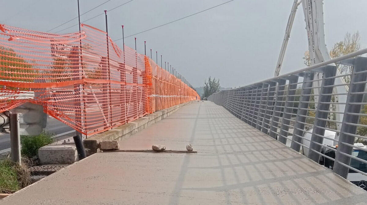 Approvato il progetto esecutivo per il nuovo tratto ciclopedonale di San Martino - Lavori alla passerella ciclopedonale sul fiume
